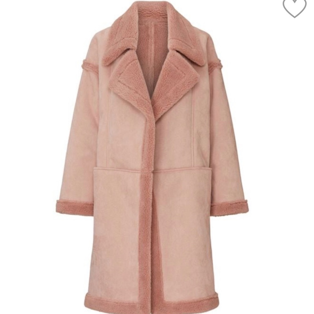 Moving and need to clear out! Copenhagen Faux Shearling Lined Suede Overcoat